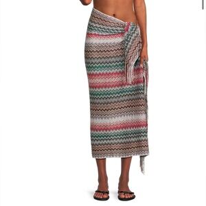 Missoni Chevron Fringed Pareo Sarong